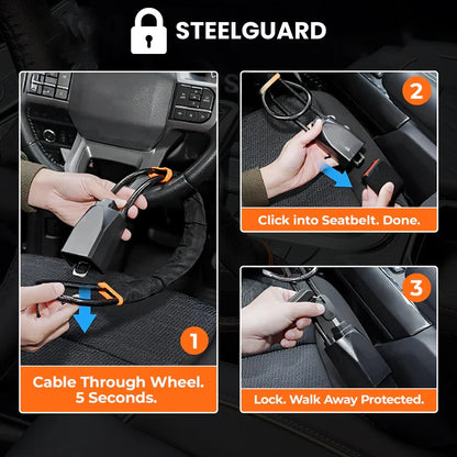 SteelGuard™ Steering Wheel Lock